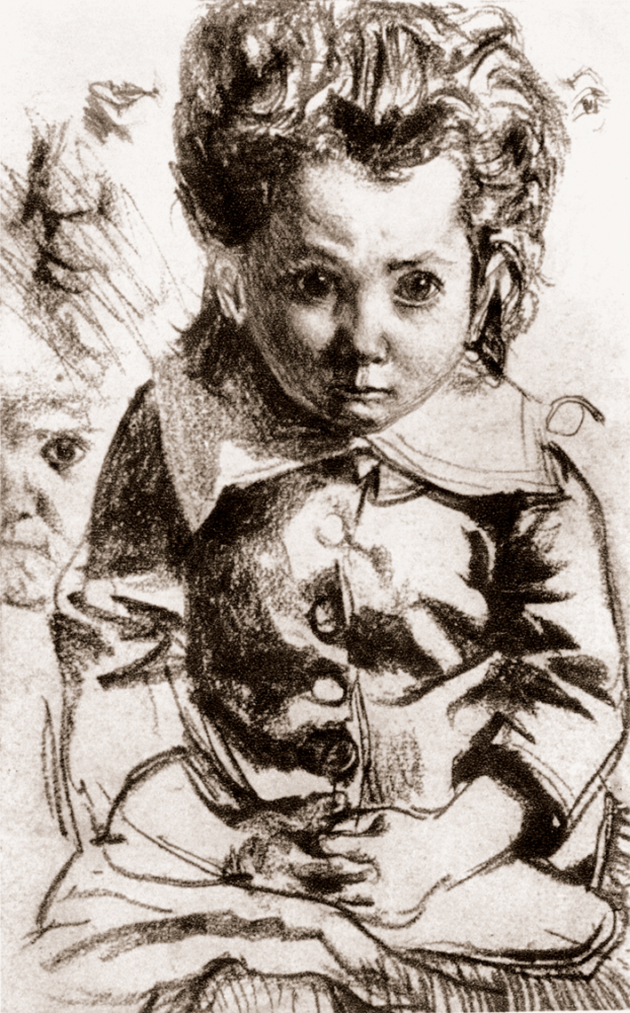  Adolpyh Von Menzel —— 坐着的女孩